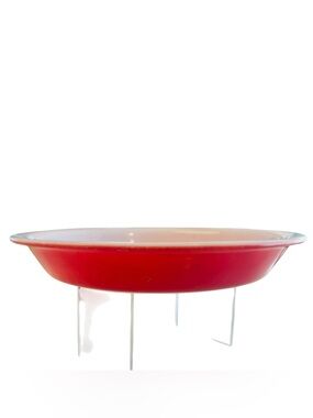 Vintage Pyrex 209 Flamingo Pink Milk Glass Pie Plate 9.5” Pie Dish USA 1950s